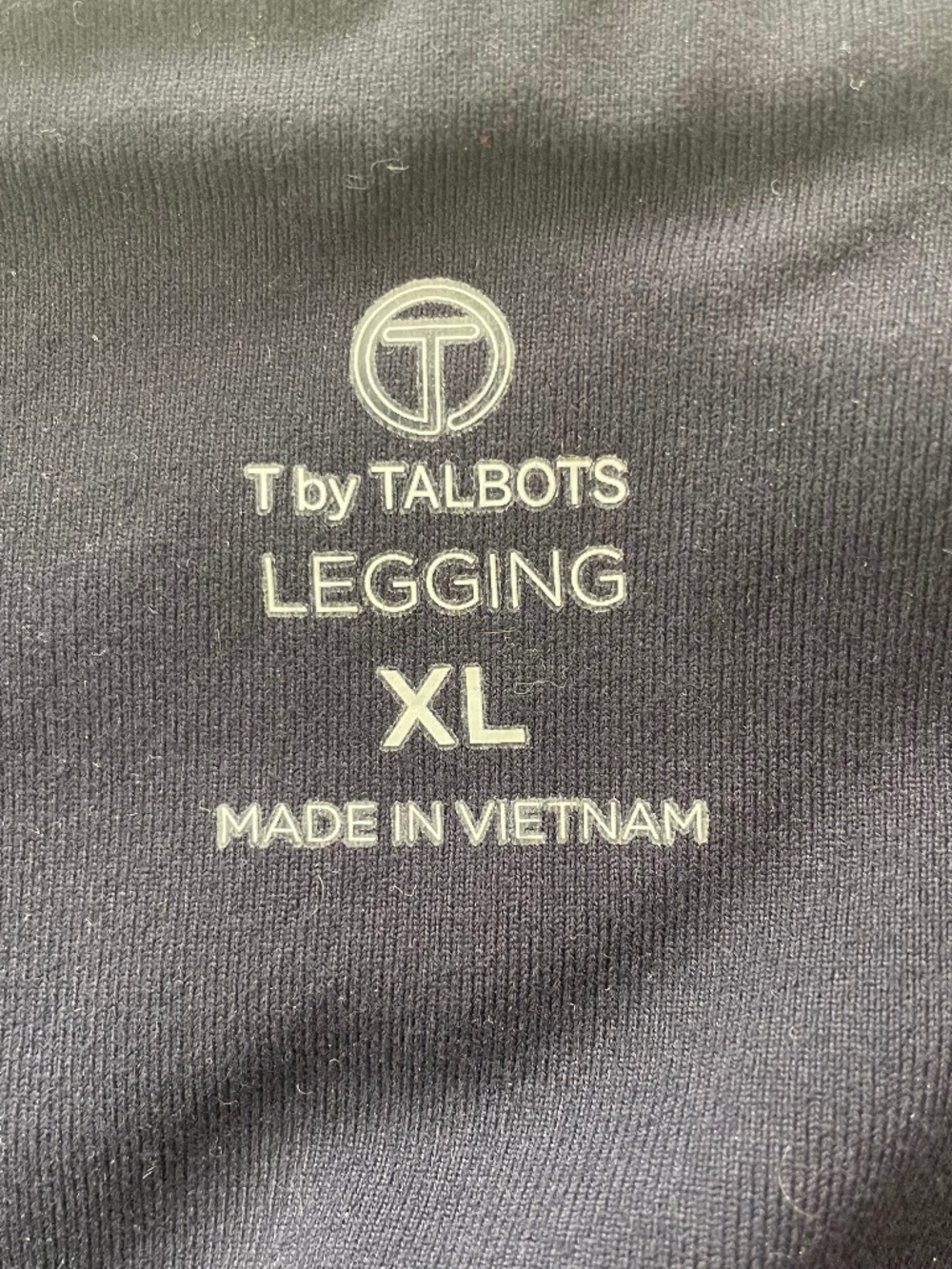 🌸T by Talbots Blue Mid-weight Leggings with Hip Pockets Size XL - Picture 3 of 9